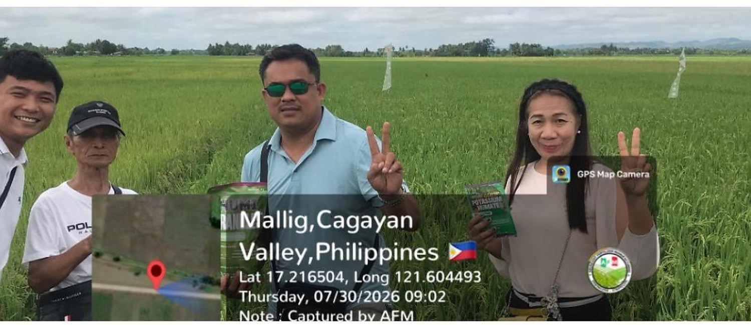 AGN and AFM team visiting a rice farm in Cagayan Valley
